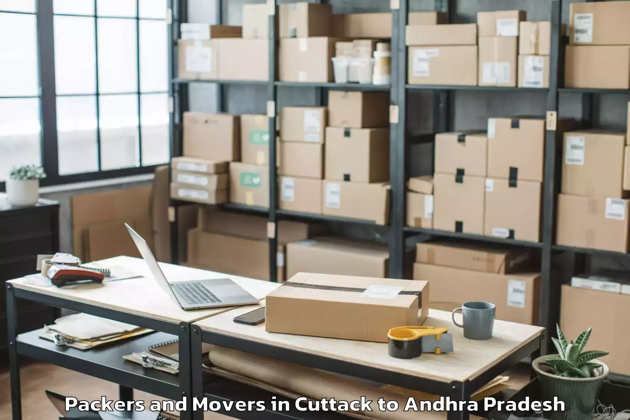 Cuttack to Tadikonda Packers And Movers Booking